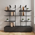 Shelf Bookshelf 3d model