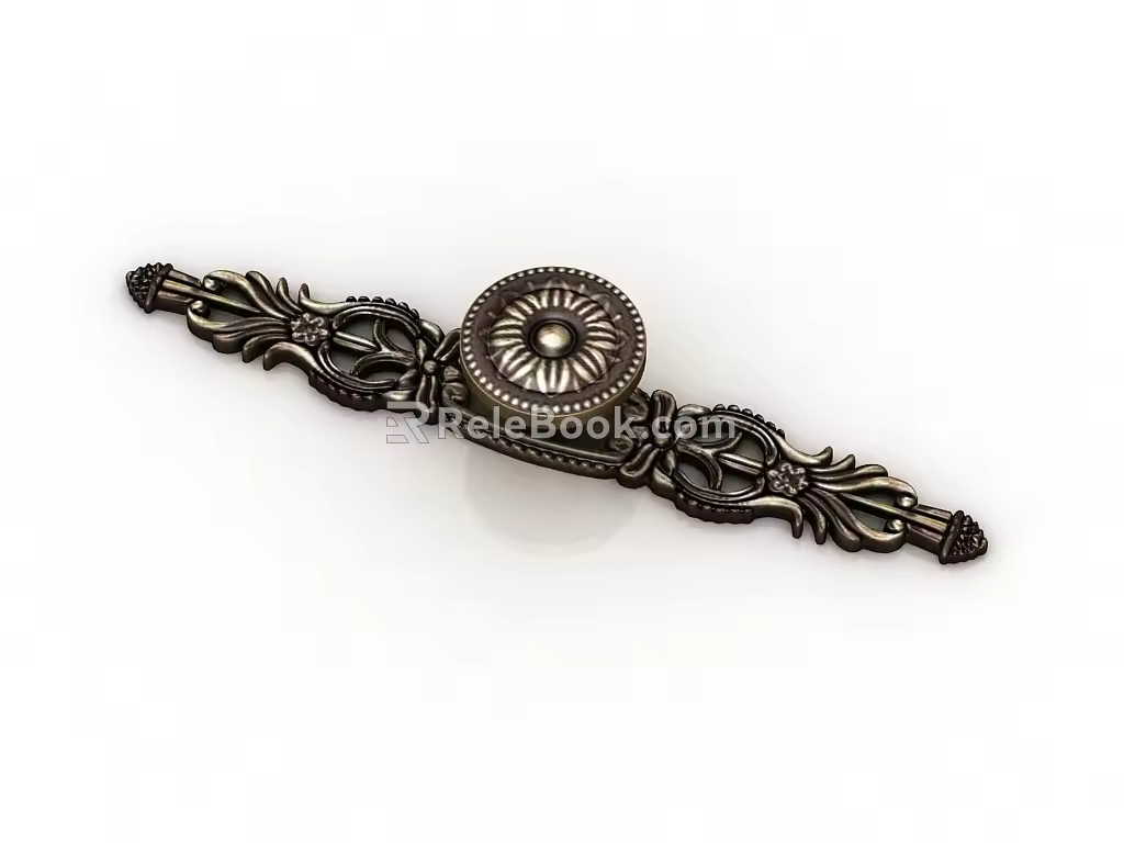 European classical handle 3d model