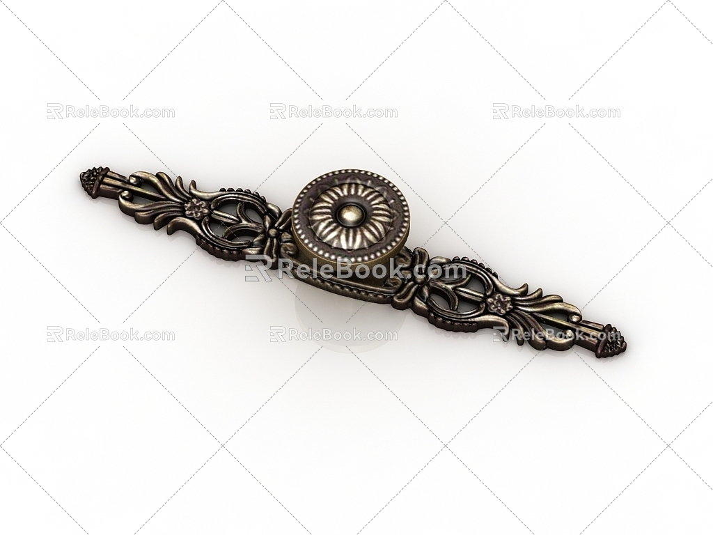 European classical handle 3d model