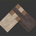 Wooden Cubes Decor With Different Wood Tones Combined For Home Accessory