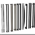 Various Design Cabinet Handles in Black Brown Long Bar Styles for Modern Furniture
