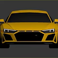 Aerodynamic Yellow Sports Car With Sleek Design Black Wheels And Reflective Finish
