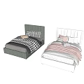 Single Bed with Pink Green Velvet Headboard Dream Theme Pillows Cozy Bedding