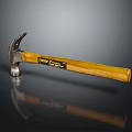 Premium Claw Hammer Hardware Tool With Wooden Handle Metal Head And Label