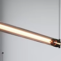 Modern Linear Chandelier With Minimalist Design And Warm Light For Interior Decoration