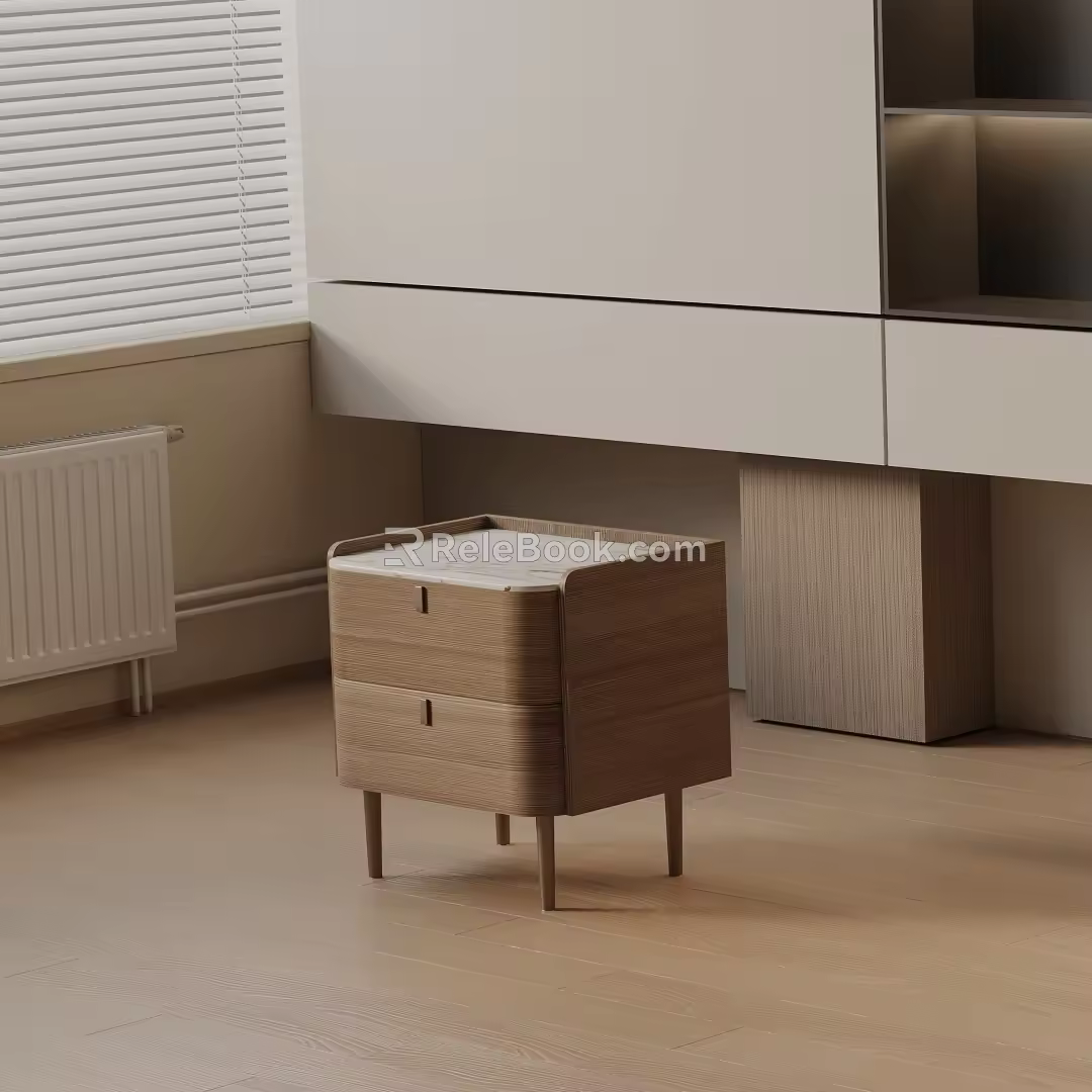 Modern bedside table 3d model
