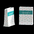 Food Packaging Paper Bags With Colorful Polka Dots And Geometric Patterns