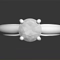 Elegant Silver Diamond Ring With Simple Band And Shiny Stone For Daily Wear