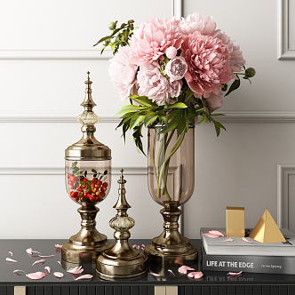 European-style vase ornaments 3d model