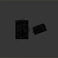 Dark Gray Textile Luggage Set with Handles for Fashion Travel Accessories