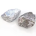 Natural Wood Stone Pieces With Silver White And Dark Gray Rough Surface