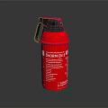 Red Portable Household Fire Extinguisher For Home Safety And Emergency Use