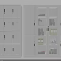 Modern Metal Storage Cabinets With Glass Doors And Multiple Compartments For Organizing Items