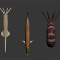 Vibrant Marine Aquatic Animals Featuring Swordfish Mackerel And Spiral Nautilus
