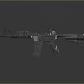 Highly Detailed Modern Tactical Rifle 3D Model With Scope And Grip