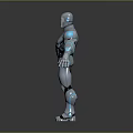Iron Man Mech Warrior Machine Battlearm Mechanical Battlearm Machine Warrior Fighting Robot Games Robot 3d model