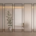 Modern Room Dividers With Glass Panels Metal Frames And Textured Designs For Interior Spaces