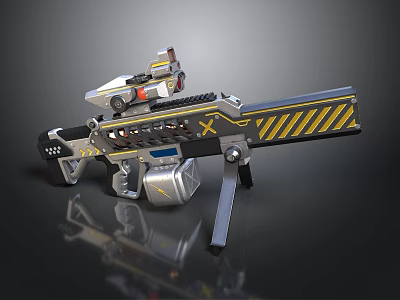 Science Fiction Weapons Future Firearms High-tech Equipment Military Game Props Science Fiction Firearms 3d model