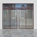 Electric door effect drawing profile door effect drawing 3d model