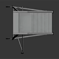 Sturdy Industrial Metal Ladder With Wheels And Platform For Workshop Use