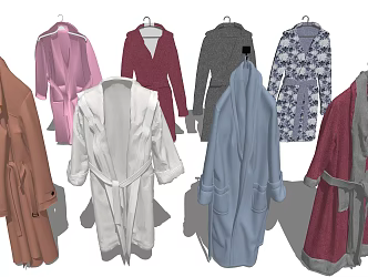 Modern Bathrobe 3d model