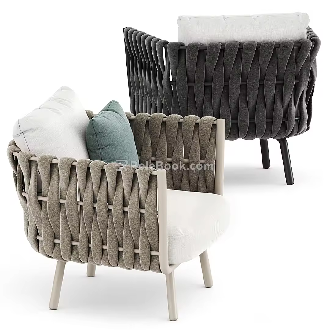 Single sofa 3d model