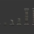 Different Styles Of Stone Columns With Various Sizes And Architectural Details