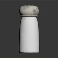 White Ceramic Salt And Pepper Shakers With Metal Lids For Kitchen Dining