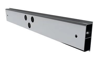 Sturdy Metal Structural Bracket With Long Shape And Mounting Holes 3d model