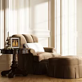 Modern French Single Sofa American Sofa American Single Sofa Combination 3d model