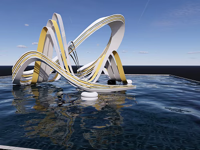 Modern Urban Sculpture Abstract Sculpture Art Sculpture Landscape Sculpture 3d model