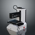 Computer Controlled Desktop 3D Printer With High Precision Build Plate And Modern Design 3d model