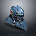 Sci-Fi Helmet Alien Helmet-Helmet High Tech Helmet Game Helmet 3d model