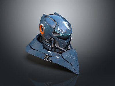 Sci-Fi Helmet Alien Helmet-Helmet High Tech Helmet Game Helmet 3d model