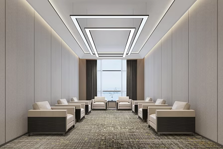 Modern Reception Room Hotel VIP Room Reception Room 3d model