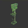 Bench Drill Vertical Drilling Machine Vertical Bench Drilling Machine Tools Hardware Tools Processing Tools Furniture 3d model