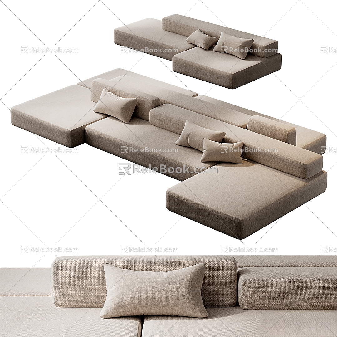 Combination sofa 3d model