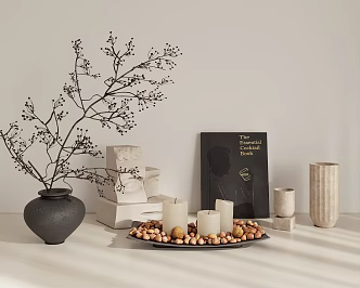 Combination ornaments potted plant 3d model
