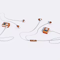 Modern MP Old Music Listener 3d model