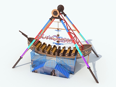 pirate ship 3d model