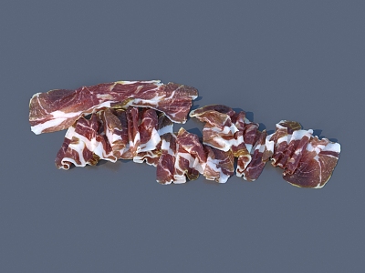 meat pork beef lamb meat slices food 3d model