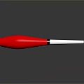 Red Hardware Hand Tool with White Grip Gray Head and Ergonomic Design