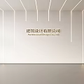 Modern Front Desk Background Wall Simple Background Wall Front Desk Reception Area Background Wall Company Front Desk Background Wall 3d model