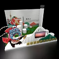 Chengdu Tourism Information Service Center Panda With Peking Opera Headdress Near Qingcheng Mountain Scenic Building