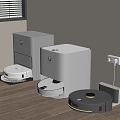 Modern sweeping robot mopping robot 3d model