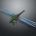 Helicopter Dragonfly Aircraft Dragonfly Helicopter Sci-fi Helicopter 3d model