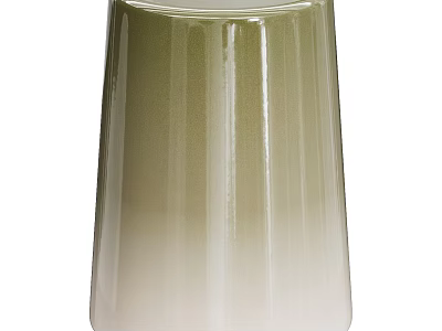 Ceramic Stool With Gradient Color From Cream To Light Green Smooth Surface 3d model