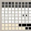 Switch socket mobile track socket switch panel visual panel 3d model