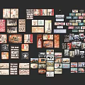 Vintage Retro Posters Collection With Diverse Themes And Classic Designs