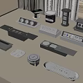 Modern Electrical Sockets and Power Strips with Sleek Design and Multiple Ports